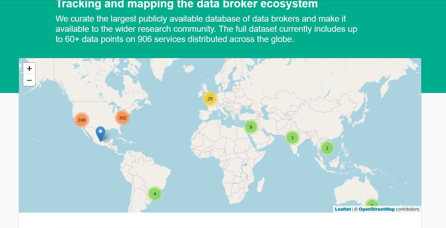 Screen Shot Of DataBrokersWatch.org